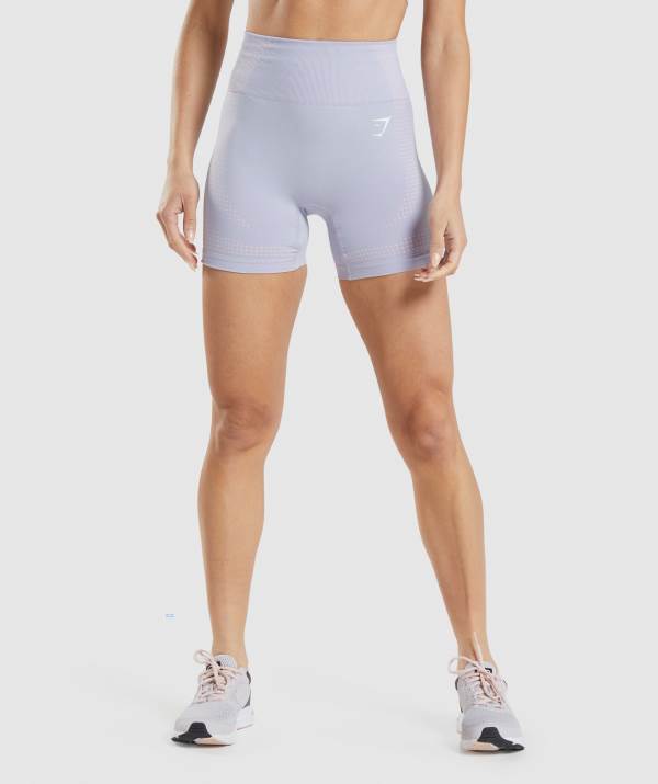 Damske Šortky Gymshark Vital Seamless 2.0 Siva Modre | XC9285704
